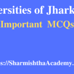 Universities of Jharkhand MCQs